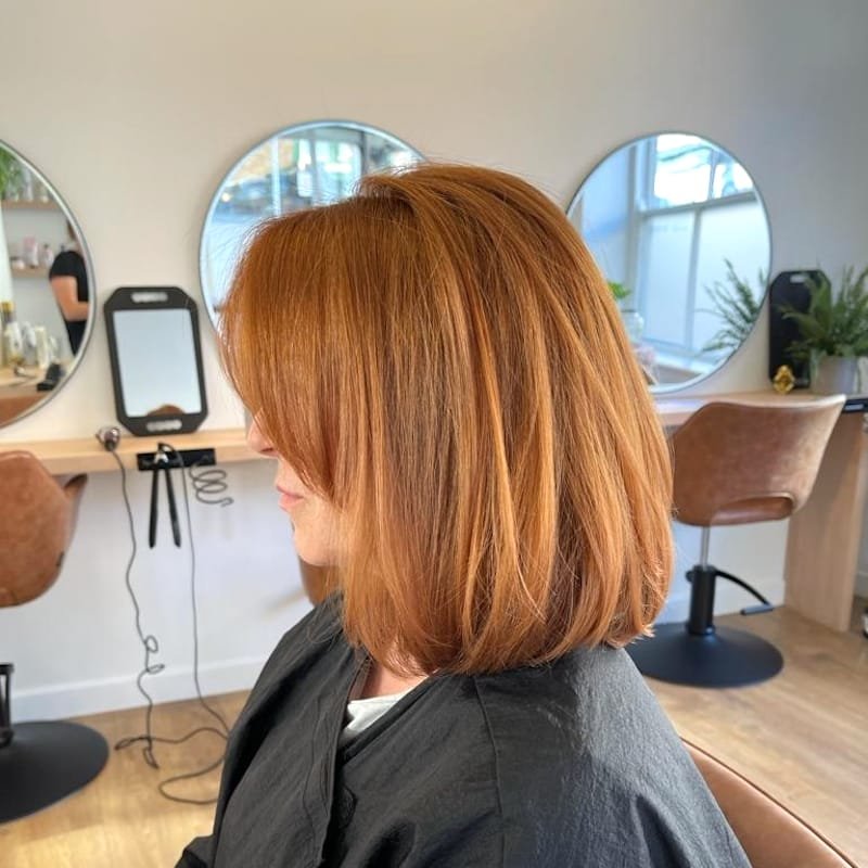 Red hair cut and colour in Chester city centre