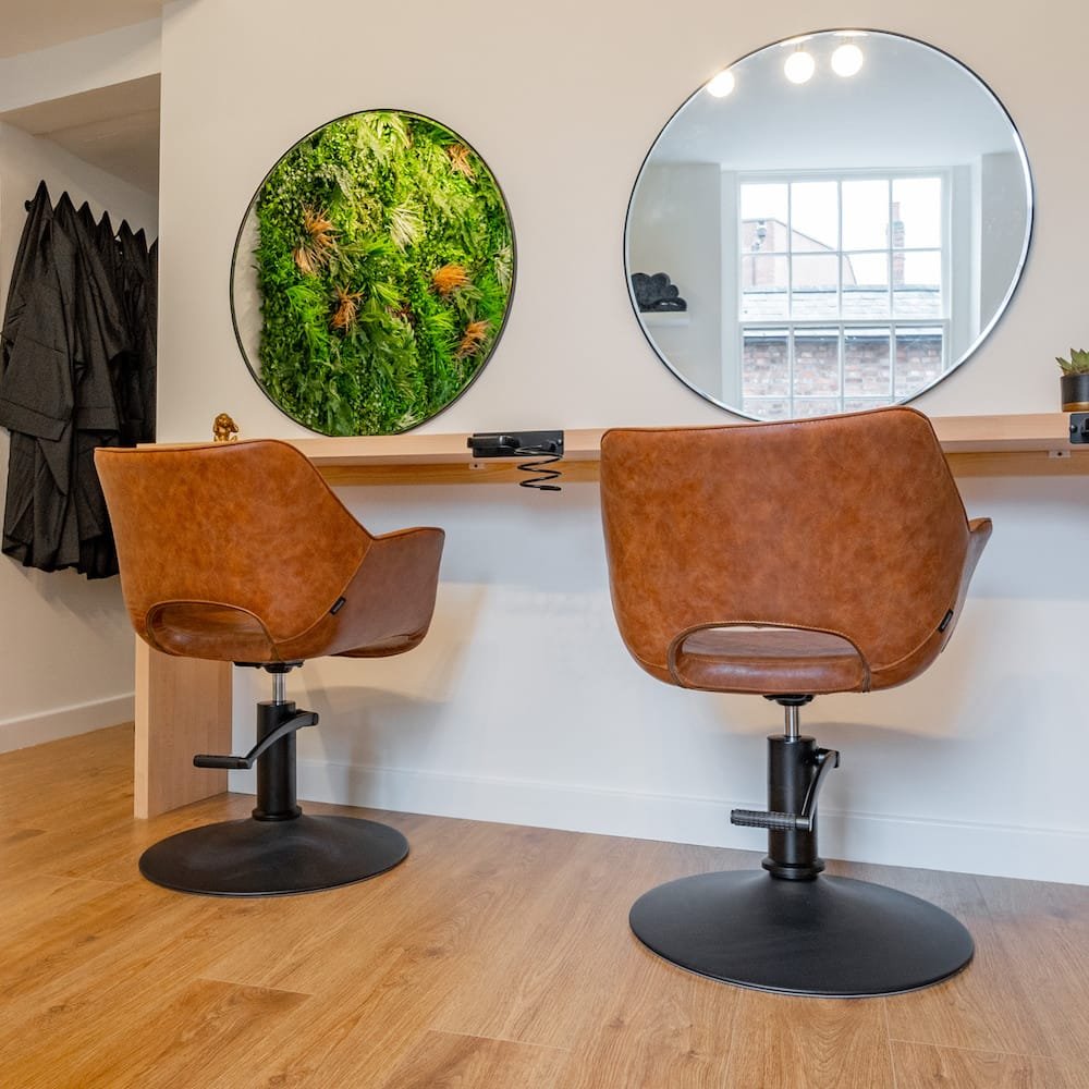 Comfortable seats in modern hairdressers